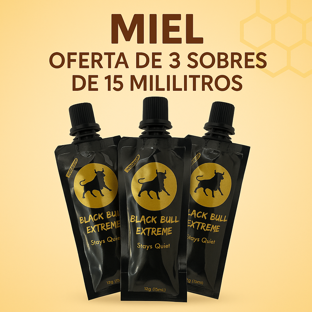 MIEL OFERTA DE 3 SOBRES DE 15 MILIGRAMOS