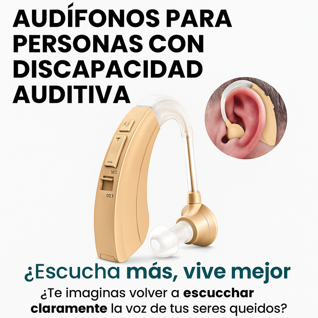 AUDIFONOS PARA PERSONAS CON DISCAPACIDAD AUDITIVA
