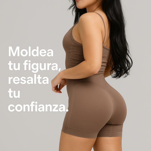 FAJA TEJIDA PIERNA CORTA CON TIRAS